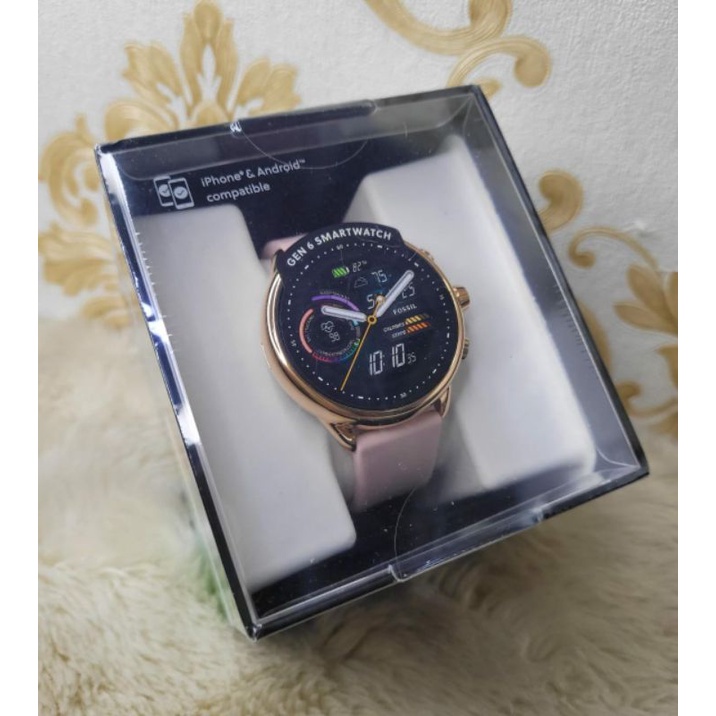 FOSSIL smartwatch gen 6 FTW4071 blush silicone
