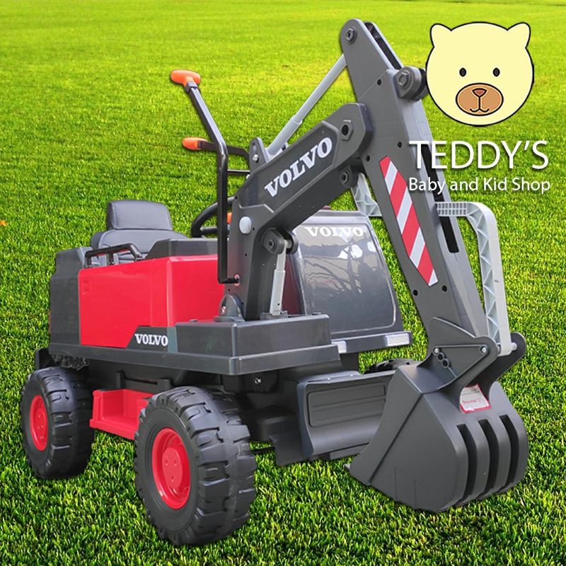 Mobil Aki Alat Berat Excavator VE888M Kids Time Lisensi Volvo Mainan Ride on Car Elektrik