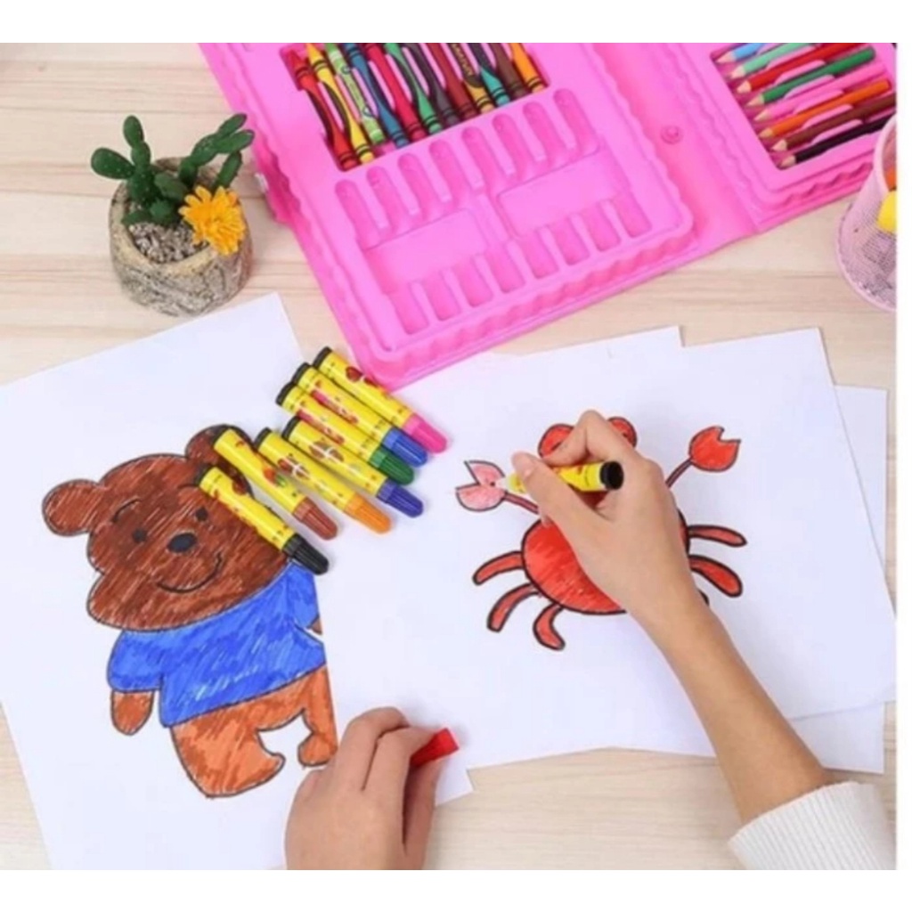 Pewarna Mewarnai 86 in 1 Colouring Hobi Anak Edukasi Edukatif Crayon Pensil Warna