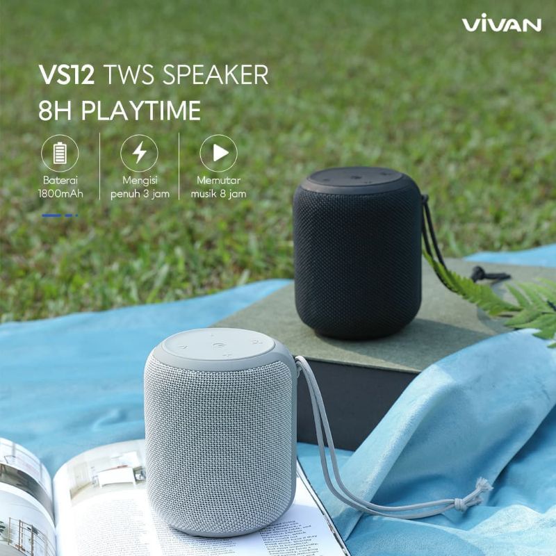 SPEAKER VIVAN VS12 VS 12 10 W WATER PROFF IPX5 SUPER BASS