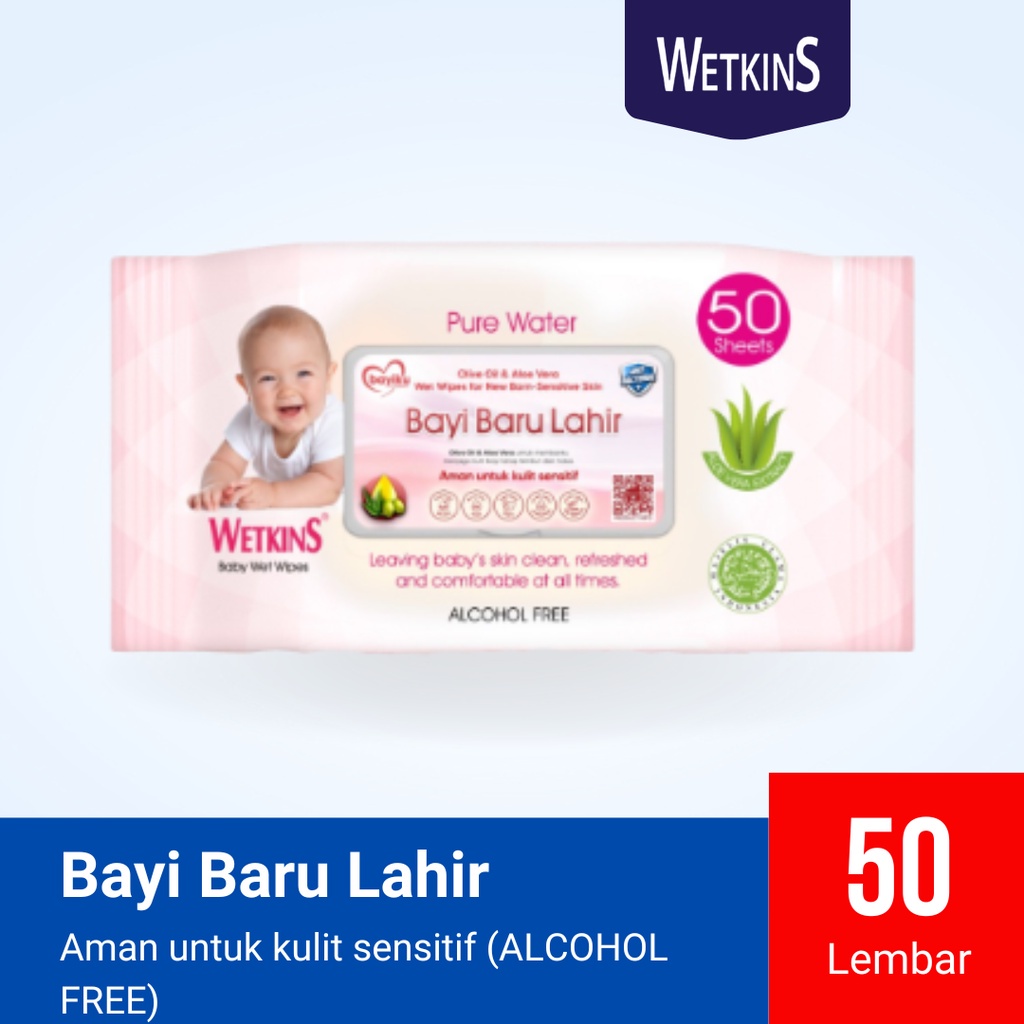 TISU BASAH BABY WETKINS BAYI BARU LAHIR