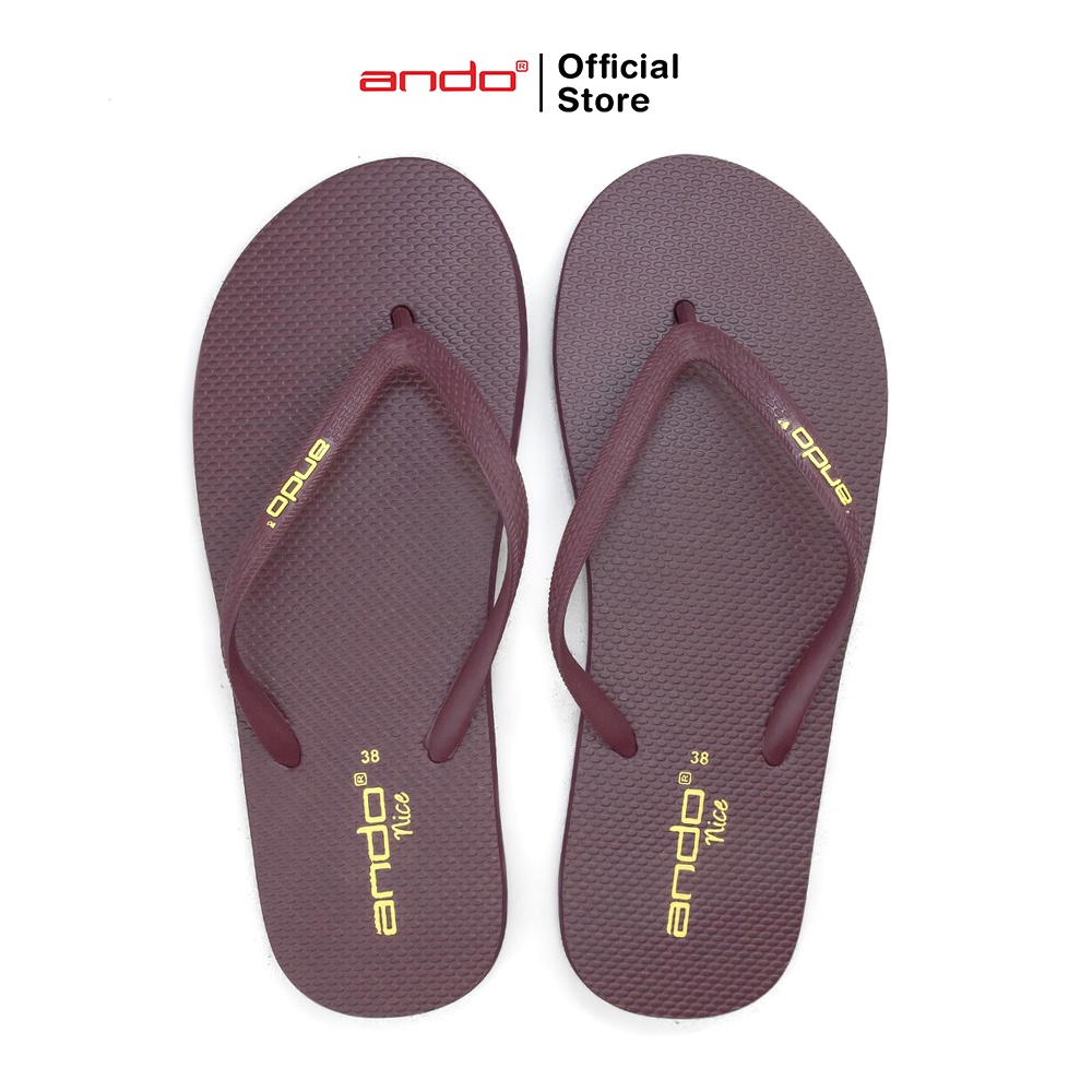 Ando Official Sandal Jepit Nice Wanita Dewasa - Grape