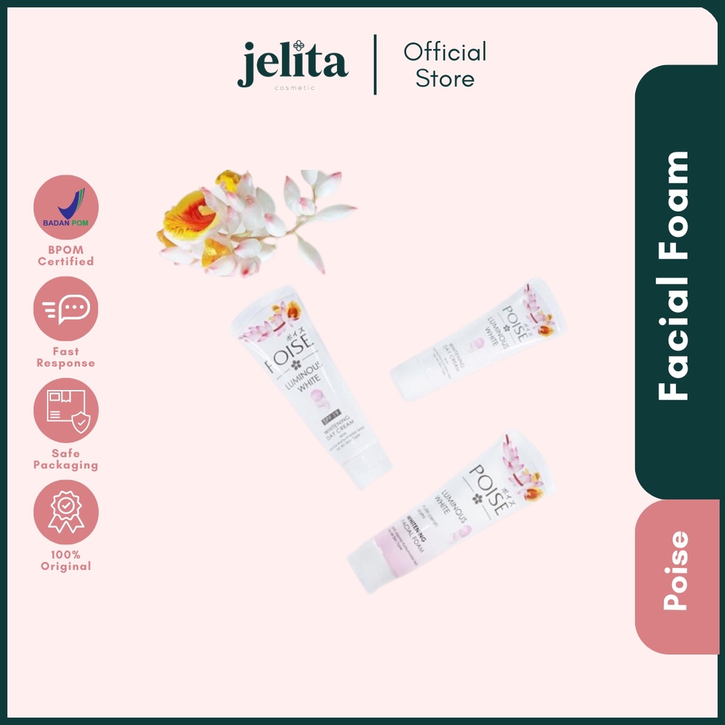 Poise Luminous White Facial Foam