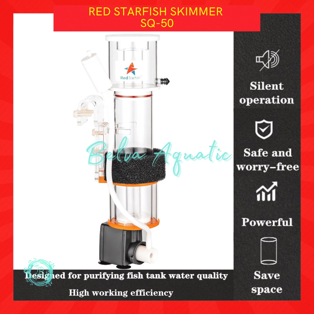 Red Starfish SQ-50 Protein Skimmer Mini Tank Aquarium 30-50L SQ50