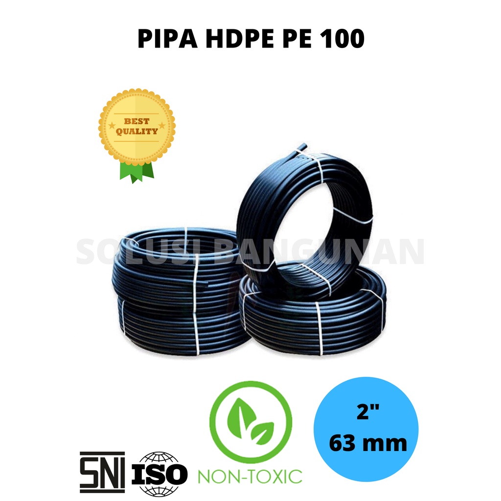 Pipa HDPE 2" inch 63mm SNI Selang HDPE Selang Irigasi