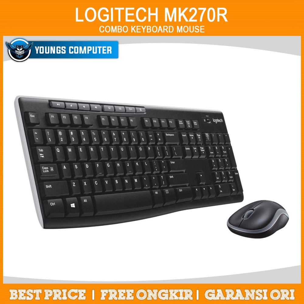 LOGITECH MK270R WIRELESS COMBO KEYBOARD MOUSE