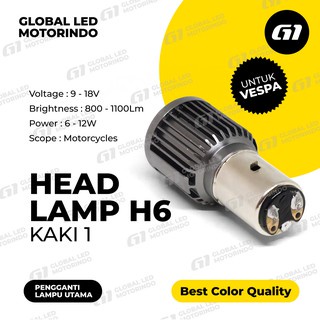 [WERACE] LAMPU DEPAN LED H4 LASER D2 H4 BA20D 2 WARNA PUTIH KUNING AC DC UNTUK MOTOR LAKI / MOBIL/BA20D/VESPA KUNING+PUTIH 12-80VOLT