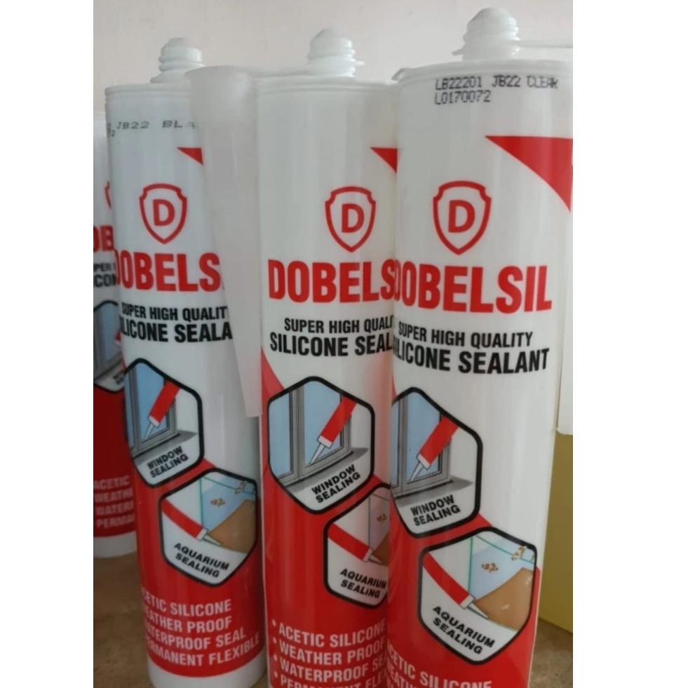 LEM SILICONE SEALENT DOBELSIL BENING HITAM 300ML