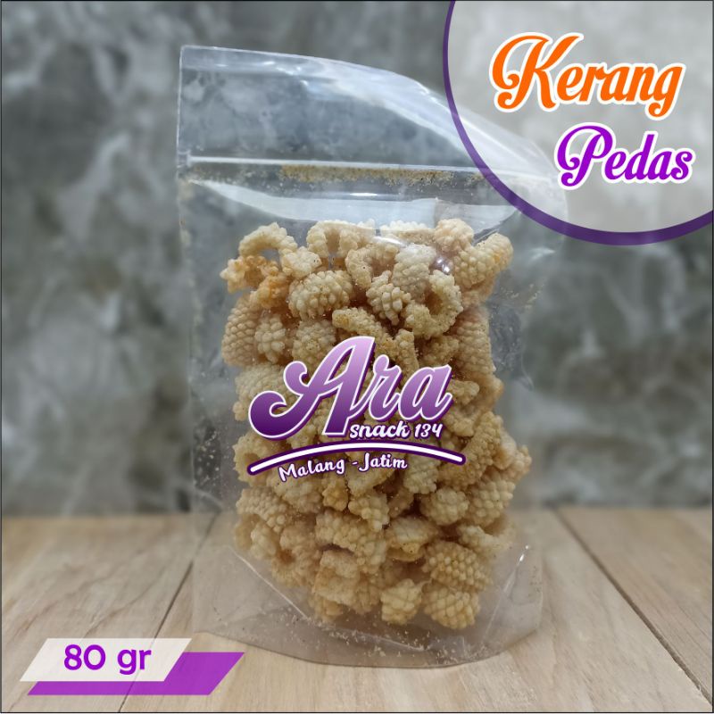 

Snack makanan ringan cemilan krupuk kerang kemasan 80gr