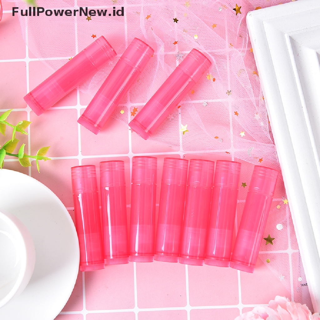 Power 10pcs 5g 7warna Tabung Bibir lip balm Wadah Wadah Kosong Kosmetik ID