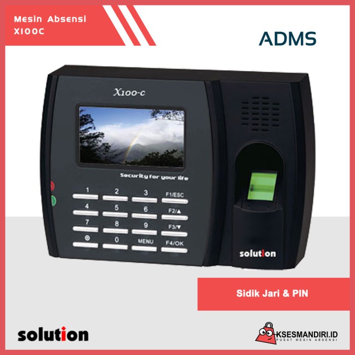 Absensi Mesin Absensi Fingerprint Solution X100C
