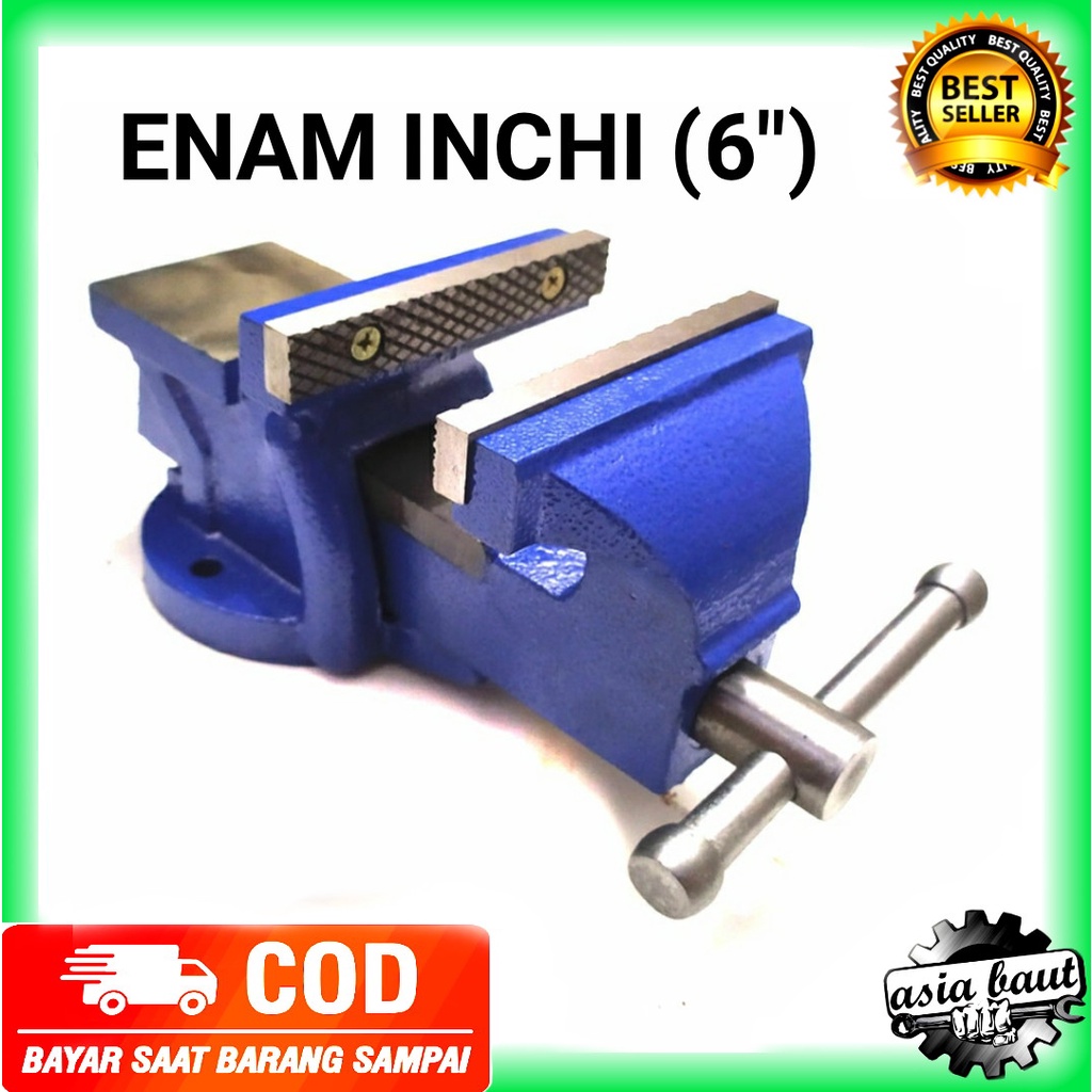 YUKIDO Catok Paron 3 inch 4 inch 5 inch 6 inch  8 inch - Bench Vise 100mm - Ragum Jepit Putar