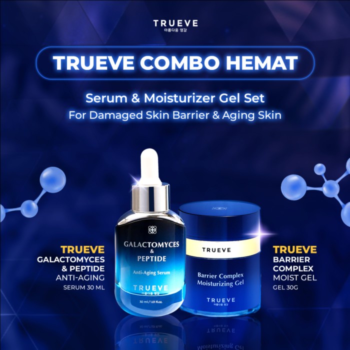 TRUEVE COMBO HEMAT Serum &amp; Moisturizer Gel Set: For Damaged Skin