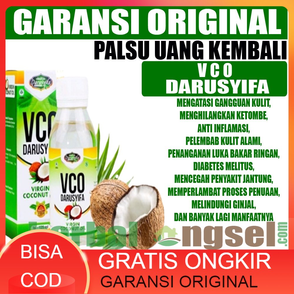 VCO DARUSYIFA 125 VCO OIL VCO VIRGIN COCONUT OIL ORIGINAL BPOM BUKAN VCO SR12 LEBIH AMPUH MINYAK KEL