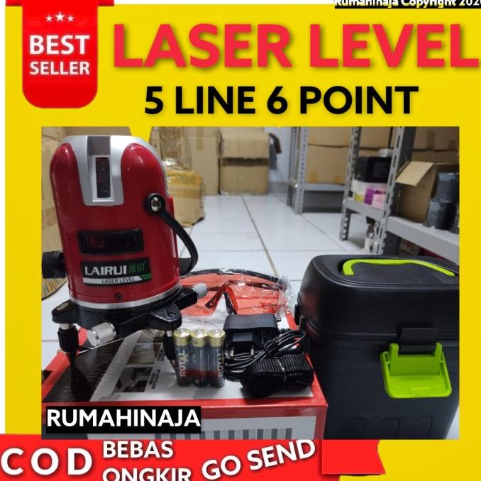 Laser Level 5 Line 6 Point LAIRUI T5 Original Bergaransi