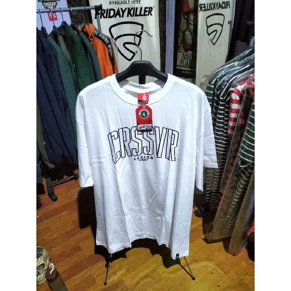 Kaos Ori CROSSOVER BDG - Blocked White