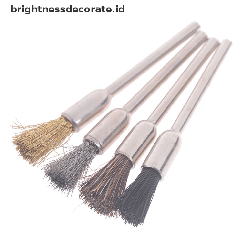 [Birth] 1pcs Sikat Pembersih Mata Bor Kuku Electric Manicure Drills Copper Wire Cleaner [ID]