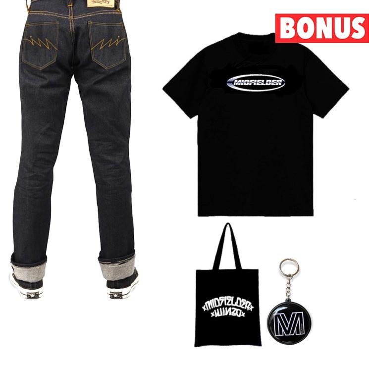 Promo Celana Jeans Denim Selvedge - Midfielder 14oz - Bonus kaos bag gantungan kunci ‣ PWD.27Ja23o