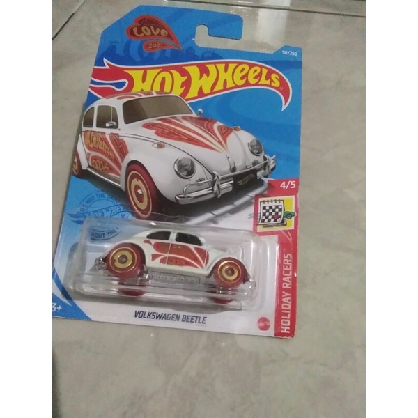 Hot wheels VOLKSWAGEN BEETLE white red
