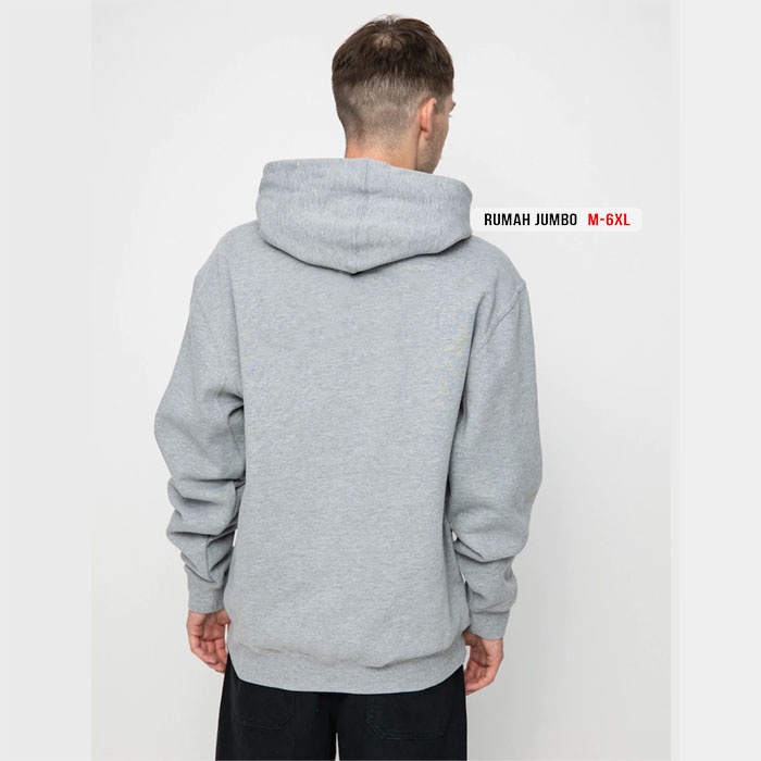 SWEATER HOODIE ETNIES GREY OVERSIZE M -6XL SWITER BIG SIZE
