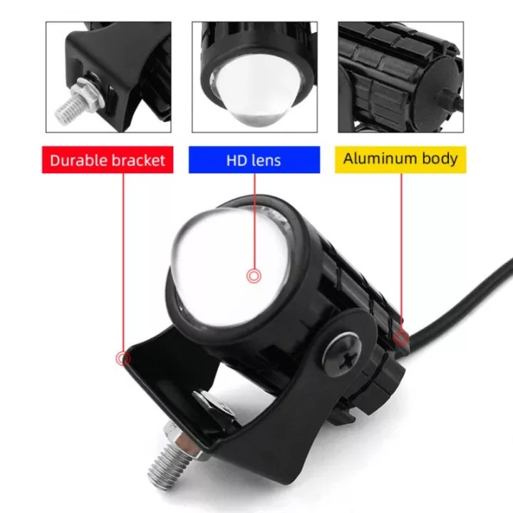 LAMPU SOROT LED LASER/Mini D2 Laser Gun/Lampu Tembak Sorot Foglamp/Lampu Tembak Laser Led Mini 2 Warna/LAMPU TEMBAK D2 MINI LASER LED/12V 20W SUPER TERANG GRADE A/Lampu Tembak Sorot Laser Gun/Mobil Motor Sorot Lasergun/D2 HI LOW CAHAYA KUNING PUTIH