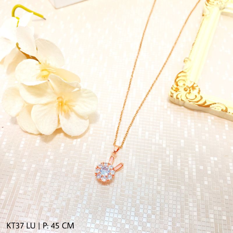 Kalung Titanium Wanita Fashion Stlye korea KT37-40-43 LU