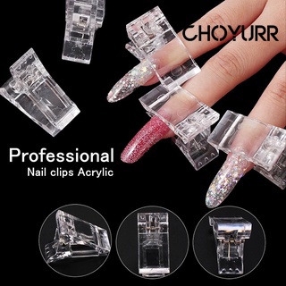 【COD】Klip Penjepit Kuku Palsu Bahan Akrilik Transparan Ramah Lingkungan Untuk Manicurenail Art Extens Kuku Jepitan Polygel-CH