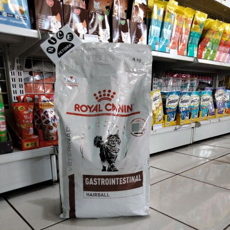 Royal Canin GASTROINTESTINAL Hairball 4KG Makanan Kucing Rc Gastro Intestinal fres Pack 4kg
