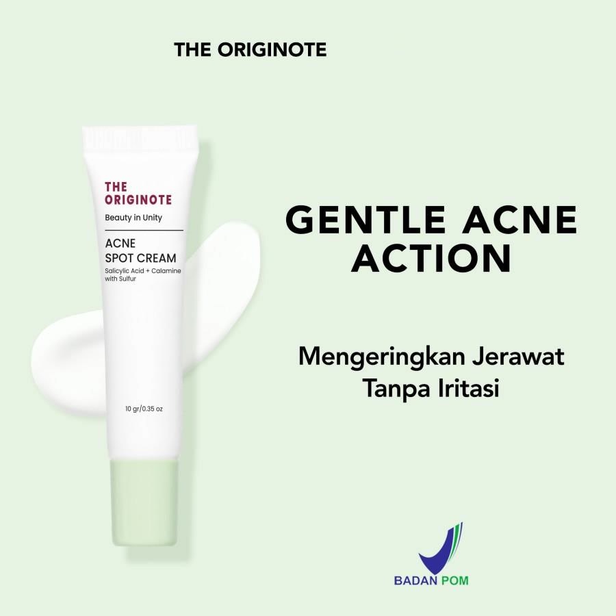 ★ BB ★ The Originote Acne Spot Cream 10gr - Acne Spot Treatment Gel Perawatan Jerawat untuk Menyembuhkan dan Mengempeskan Jerawat with Salicylic Acid, Calamine &amp; Sulfur【BPOM】