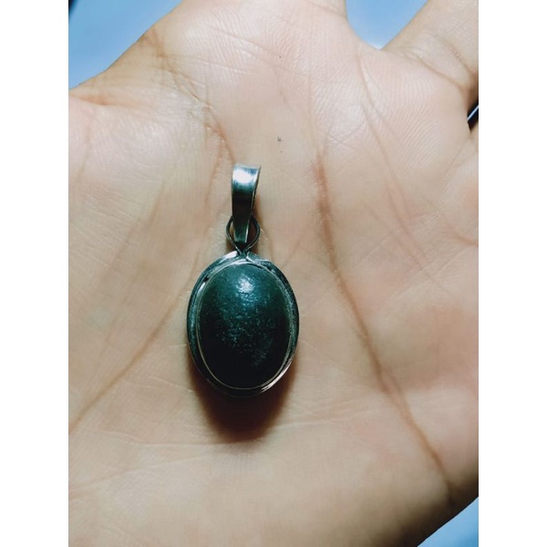 liontin kalung batu badar besi asli original / liontin batu badar besi murah