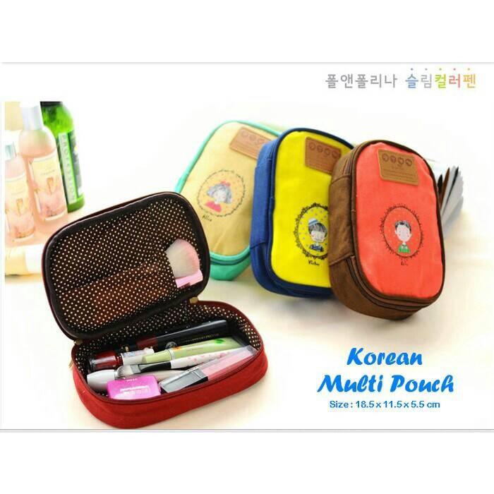 

TAS KOSMETIK/TEMPAT ATK PENSIL/KOREAN POUCH