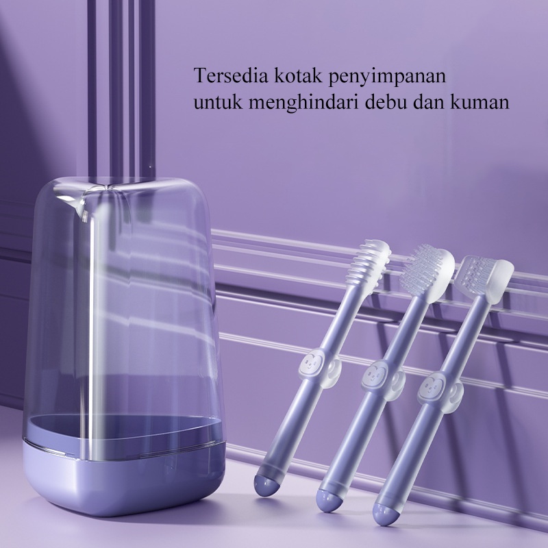 [1KG 20PCS] Babyland Sikat Gigi Lidah Bayi 4in1 Food Grade Silikon Pembersih Mulut