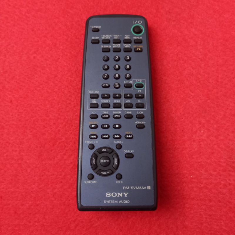 Remote SONY System Audio Tape Compo Original Asli . RM - SVM3AV .