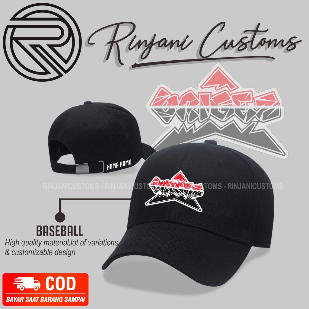TOPI BASEBALL BRIGEZ INDONESIA, BASEBALL ORMAS BRIGEZ .BISA PAKAI NAMA SENDIRI
