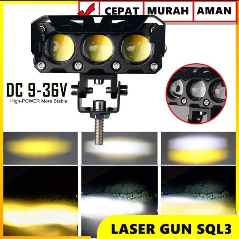 SQL 2 DAN 3 MATALAMPU SOROT KABUT  ORI IMPOR MINI LASER SOROT KABUT PUTIH PUTIH Merk HRJ original