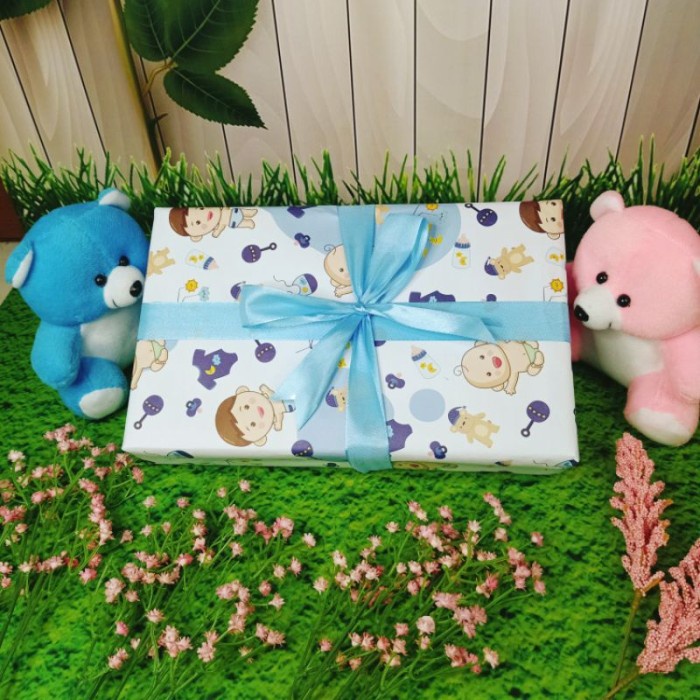 

✨READY✨ -Hamper BOX COKLAT JUMPER SIZE L kado baby newborn gift real pic - L-01, Biru- 1.1.23