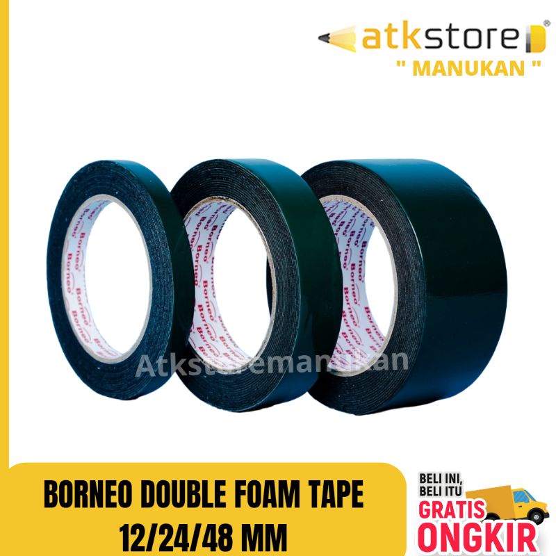 BORNEO DOUBLE TAPE FOAM | Doble tip busa | Doble tip busa hijau