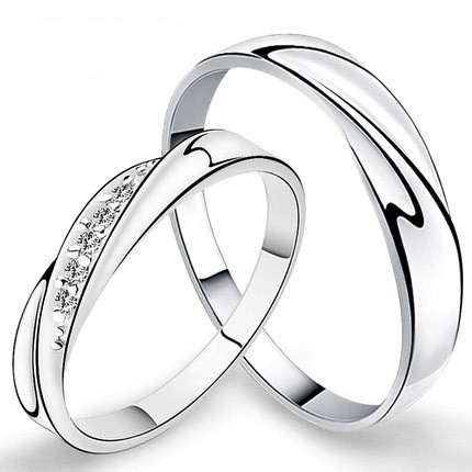 Twisted Love Ring Cincin Emas Berlian Cincin Kawin Cincin Couple Emas