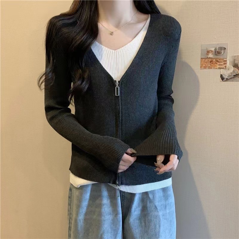 Mikan Sweater Blouse Korea Knit - Rajut Blouse Atasan Wanita (TM - 12353)