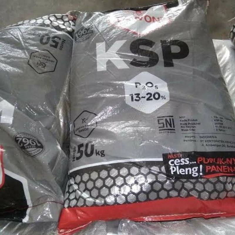 PUPUK PHOSPHATE KSP CAP TAWON 1 KG REPACK | PUPUK TS SP KSP POSPAT