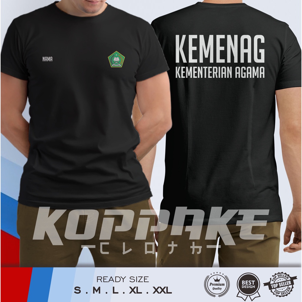 Kaos Baju KEMENAG Kementerian Agama Free Nama Kaos Distro