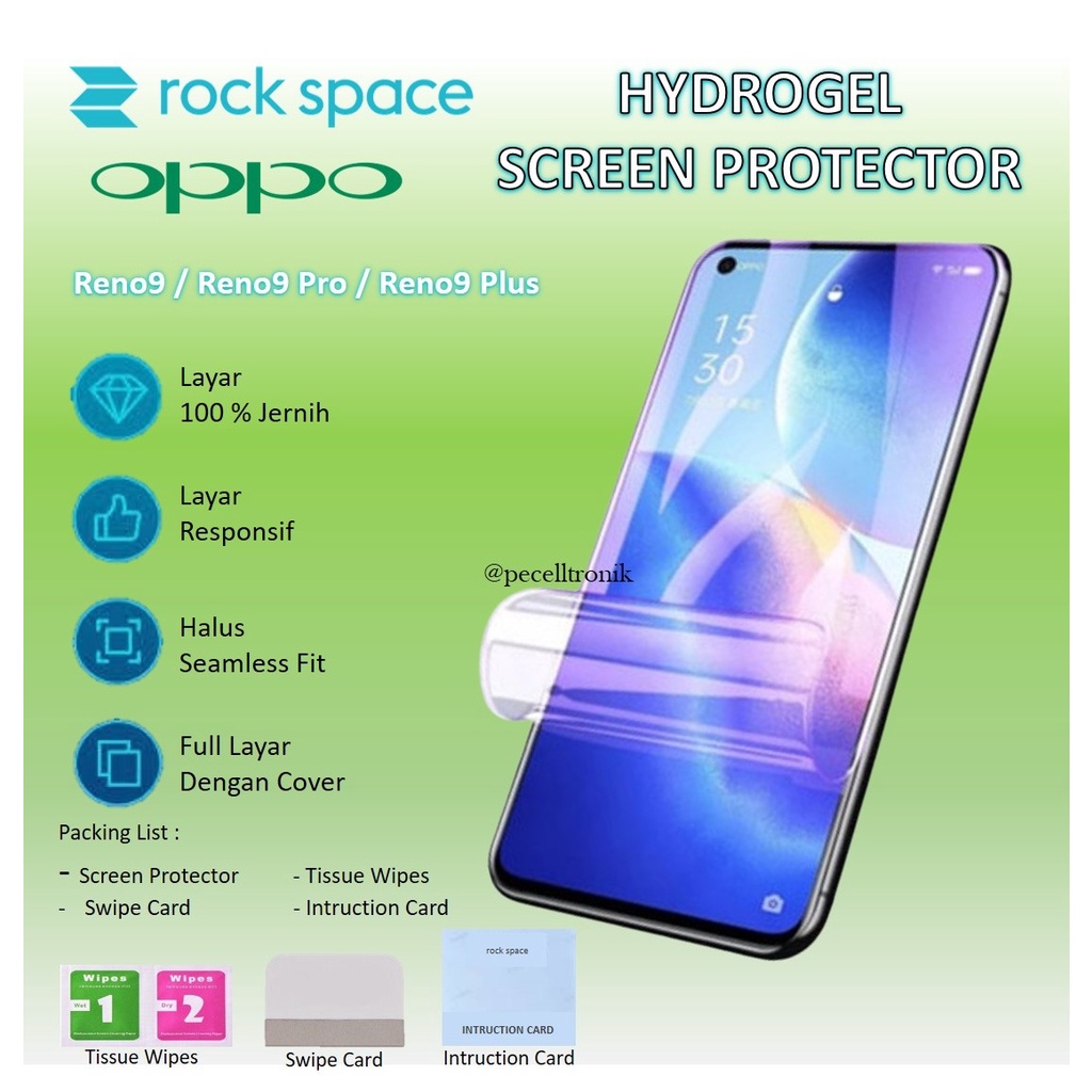 Rock Space Anti Gores Screen Guard Protector Pelindung Layar HP Oppo Reno9 Reno9 Pro Reno9 Pro Plus 
