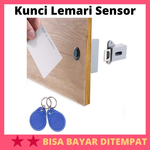Kunci Lemari Sensor RFID Keyless Cabinet Door Lock / Kunci Gembok Pengaman Lemari Laci Loker Rahasia