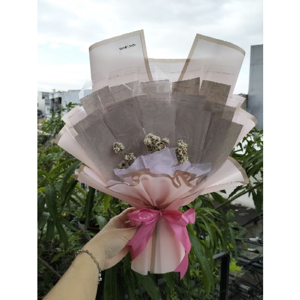 BUKET UANG KOSONG 15 LEMBAR / FREE KARTU UCAPAN/BUKET UANG / BOUQUET