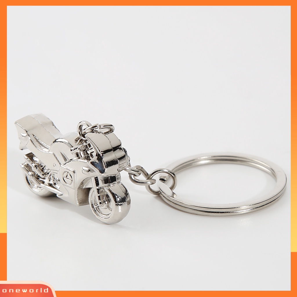 {oneworld} Pria Keyring Exquistie Hias Zinc Alloy Motor Keren Liontin Gantungan Kunci Untuk Pesta