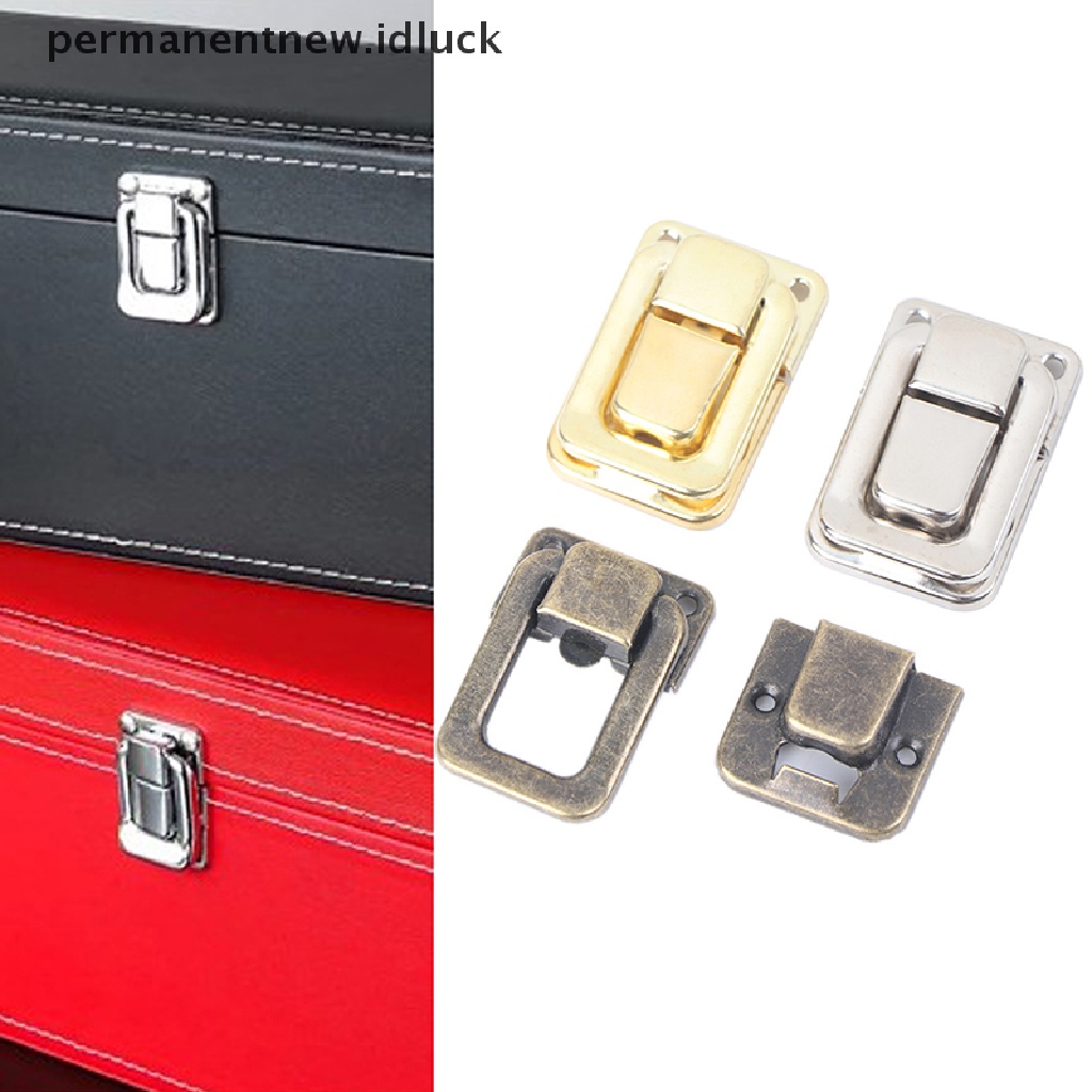 [luckypermanentnew] Small Wine Chest Case Gift Box Toggle Latch Koper Kunci Pengait Hardware [ID]