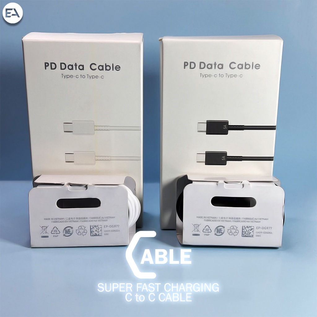 Kabel data SMG Type C To Type C SUPER FAST CHARGING ORIGINAL 100% A70 A71 A80 A81 NOTE 10