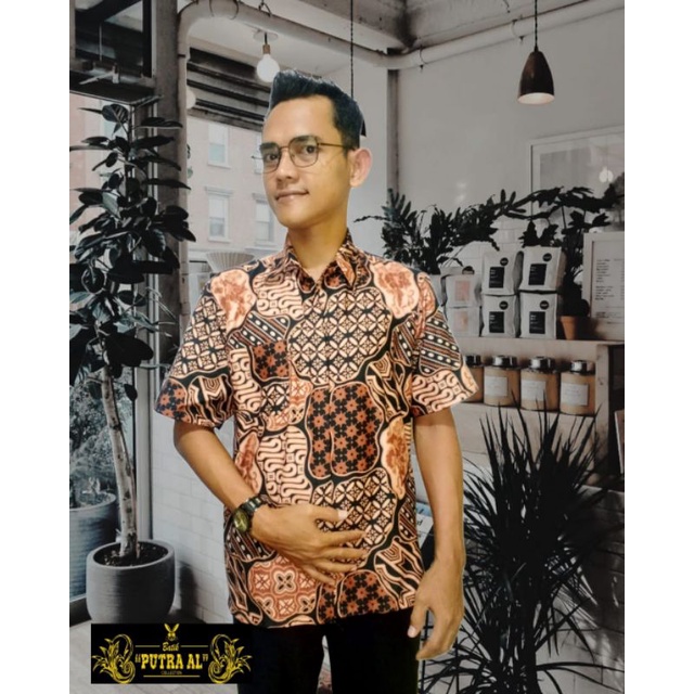 Kemeja Batik Murah/Kemeja Batik Pria Dewasa Lengan Pendek motif Nada