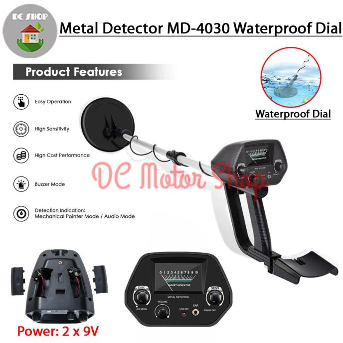 MD4030 Gold Metal Detector Emas Logam King Detektor MD-4030 dc-motor90 Kualitas Baik