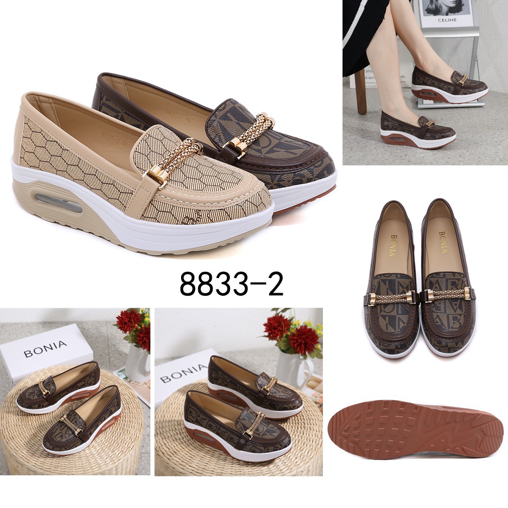 Bo Mono Wedges Slip-On Shoes #8833-2